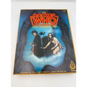Vintage 1985 Doctor Who Role Playing Game FASA 9001 Box Set with Expansions
